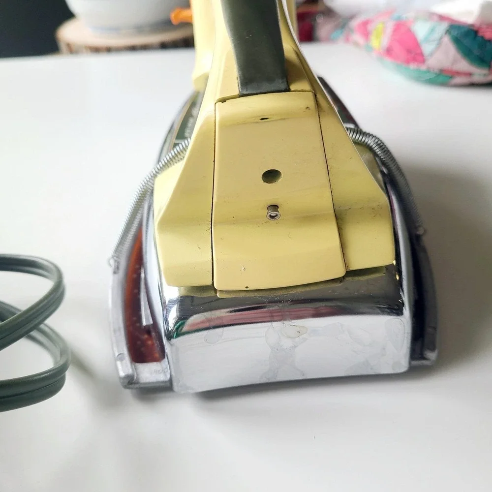 Vintage GE General Electric Self Clean II Iron Model Yellow/Avocado Green/Orange